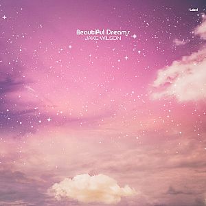 Pre Made Album Cover Can Can a pink sky filled with stars and clouds