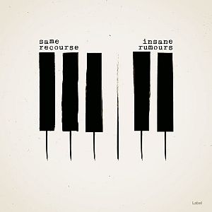 Pre Made Album Cover Spring Wood a set of piano keys that are black and white