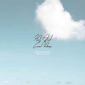 Pre Made Album Cover Ziggurat a single white cloud floating in a blue sky