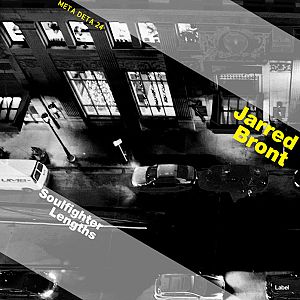 Pre Made Album Cover Cod Gray a black and white photo of a city street