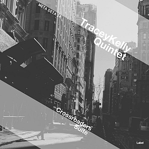 Pre Made Album Cover Tundora a black and white photo of a city street