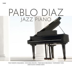 Pre Made Album Cover Cararra a grand piano sitting in a room with columns