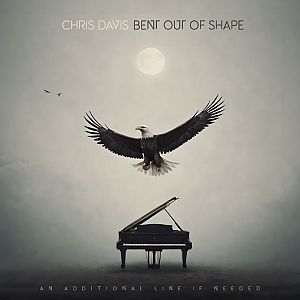 Pre Made Album Cover Dawn a bald eagle flying over a grand piano