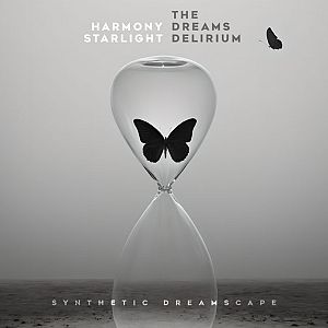 Pre Made Album Cover Nobel a black and white photo of a butterfly in a hourglass