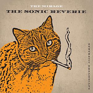 Pre Made Album Cover Indian Khaki a drawing of a cat with a cigarette in its mouth