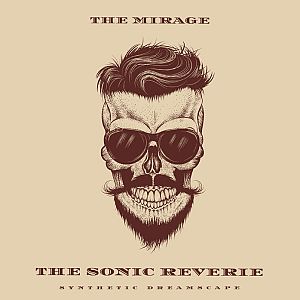 Pre Made Album Cover Grain Brown a skull wearing sunglasses and a beard