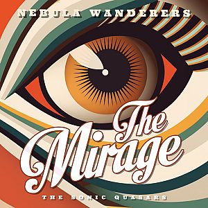 Pre Made Album Cover Thunder a poster with an eye and the words the mirage