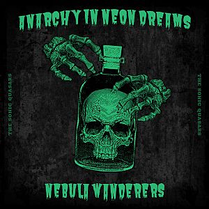 Pre Made Album Cover Heavy Metal a bottle with a skull inside of it