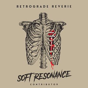 Pre Made Album Cover Coral Reef a drawing of a rib cage with the words soft ressonance on it