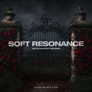 Pre Made Album Cover Cod Gray a gate that has roses growing on it