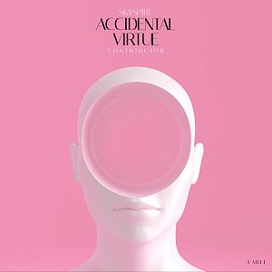 Pre Made Album Cover Carissma a white mannequin head with a pink background