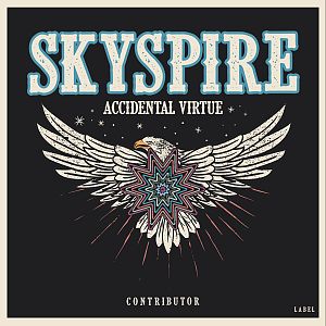 Pre Made Album Cover Bone the skyspire logo on a black background