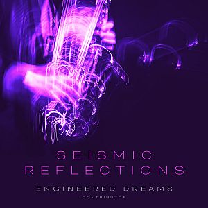 Pre Made Album Cover Violet A vivid, abstract purple image captures fluid, dynamic motion, likely of a musician playing a saxophone, creating a surreal, artistic atmosphere.