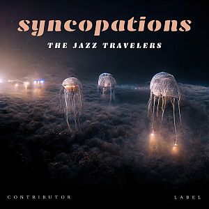 Pre Made Album Cover Woodsmoke Cover art shows floating jellyfish above a foggy landscape lit with soft, ethereal lights.