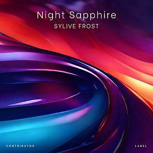 Pre Made Album Cover Violet Abstract,  Gradient,  Night,  Sapphire