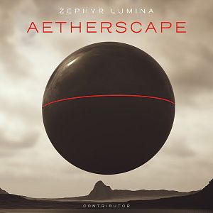 Pre Made Album Cover Soft Amber Sphere,  Landscape,  Sci-fi,  Surreal