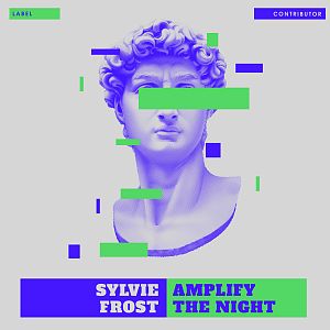 Pre Made Album Cover Iron Bust of a classical statue with green bars obscuring parts of it, set against a white background with purple and green text elements.