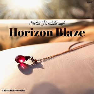 Pre Made Album Cover Sorrell Brown A single ruby pendant with a delicate chain rests on a reflective surface, bathed in warm sunlight.
