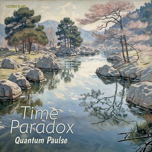 Pre Made Album Cover Sirocco A serene, reflective pond surrounded by rocks and trees in a gentle, pastel-hued landscape.