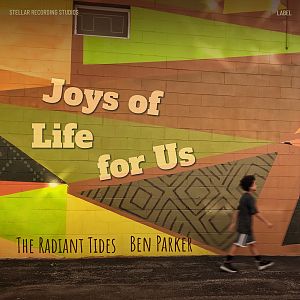 Pre Made Album Cover Potters Clay A young boy walks past a colorful geometric mural on a brick wall.