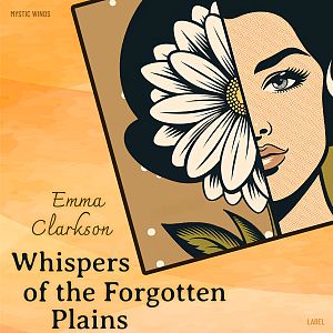 Pre Made Album Cover Tacao Stylized image of a woman's face partly covered by a daisy on an orange background, with text overlay.