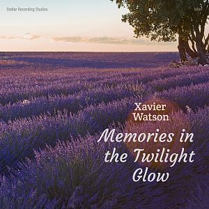 Pre Made Album Cover Matterhorn A serene lavender field at twilight with a tree on the right. The sky glows softly in pastel hues.