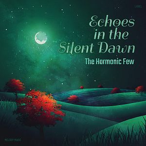 Pre Made Album Cover Gable Green moonlit night,  serene landscape,  mystical,  harmonious