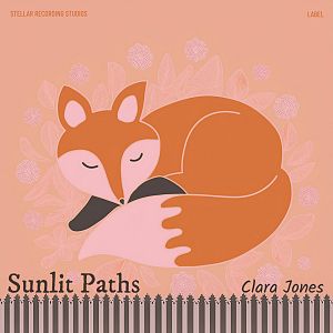 Pre Made Album Cover Tonys Pink A stylized illustration of a sleeping fox with a floral background, accompanied by text.