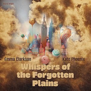 Pre Made Album Cover Teak surreal,  cityscape,  clouds,  balloons