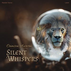 Pre Made Album Cover Taupe lion,  crystal,  bubble,  reflection