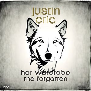 Pre Made Album Cover Celeste a black and white picture of a wolf's face