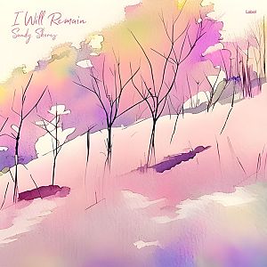 Pre Made Album Cover Rose Fog a painting of some trees in the snow