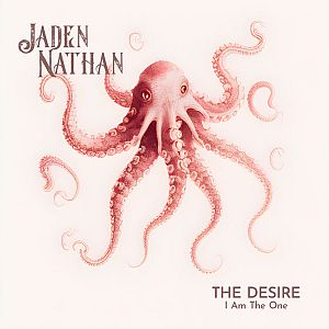 Pre Made Album Cover Linen a drawing of an octopus on a white background