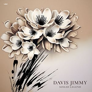 Pre Made Album Cover Soft Amber a bouquet of white flowers on a beige background