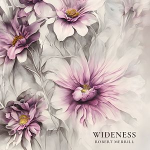 Pre Made Album Cover Cold Turkey a painting of purple flowers on a white background