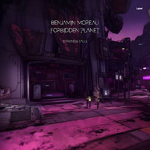 Pre Made Album Cover Revolver a screenshot of a futuristic city at night