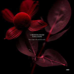Pre Made Album Cover Asphalt a red flower with a black background