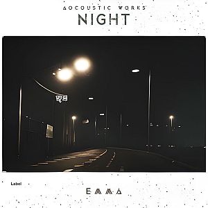 Pre Made Album Cover Tuatara an empty street at night with street lights