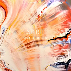 Pre Made Album Cover Mandys Pink an abstract painting with orange, yellow, and blue colors