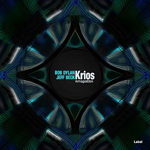 Pre Made Album Cover Aztec a black and blue abstract background with a circular design