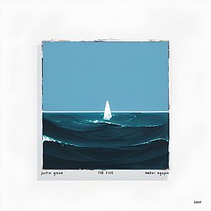 Pre Made Album Cover Blue Dianne a picture of a sailboat in the middle of the ocean