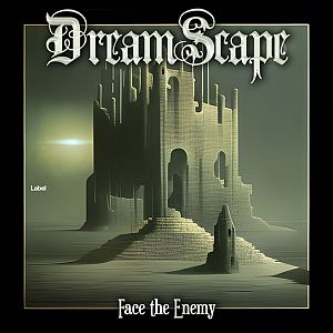 Pre Made Album Cover Heavy Metal a painting of a castle in the middle of the night