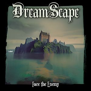 Pre Made Album Cover Cape Cod a painting of a castle on an island in the middle of the ocean