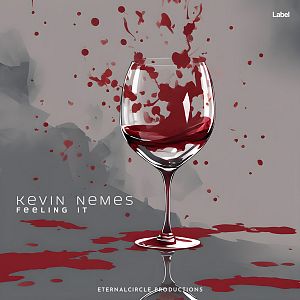Pre Made Album Cover Suva Gray Wine glass shatters on a stone floor, red splatters stark against the cold gray surface, reflecting fleeting moments of passion, now faded to sadness.