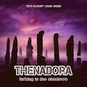 Pre Made Album Cover Tamarind A time-worn stone circle at twilight, framed by wisps of ethereal mists and set against the backdrop of a dusky purple sky.