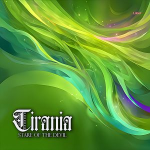 Pre Made Album Cover Olive Drab A multicolored graphic of an aurora borealis, hues of green, violet, and blue overlapping and swirling together,