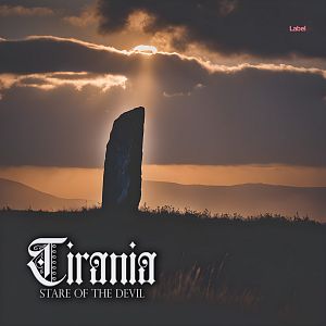 Pre Made Album Cover Tundora A solitary standing stone boldly silhouetted against a twilight sky, evoking the haunting, ancient roots and timeless appeal of Celtic music.