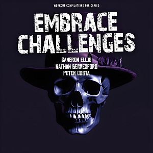 Pre Made Album Cover Cinder An enigmatic image with a deathly pale skull, cleansed in deep purples and blues is striking. The supine skull encapsulates the internal orchestra of your darkest thoughts.