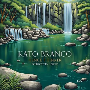Pre Made Album Cover Plantation A serene landscape with a majestic waterfall cascading into a tranquil stream symbolizes the calming rhythm of nature's music.