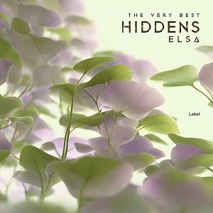 Pre Made Album Cover Gurkha Softly lit, delicate green and pink leaves with a dreamlike, ethereal quality against a light background.